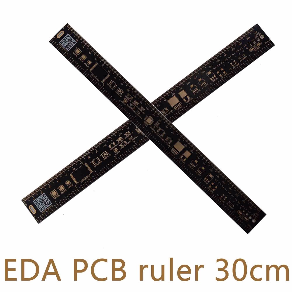 고정밀 각도기 30CM 11.8 인치, 다기능 PCB 눈금자 EDA 측정 도구